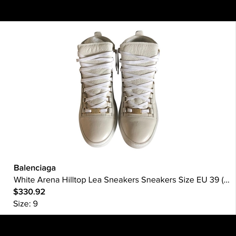 White Balenciaga sneakers